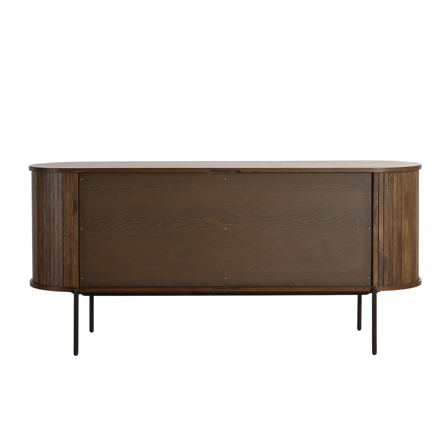 Florence jaloeziekast met lamellen in gerookt eikenhout 160x45x75 cm
