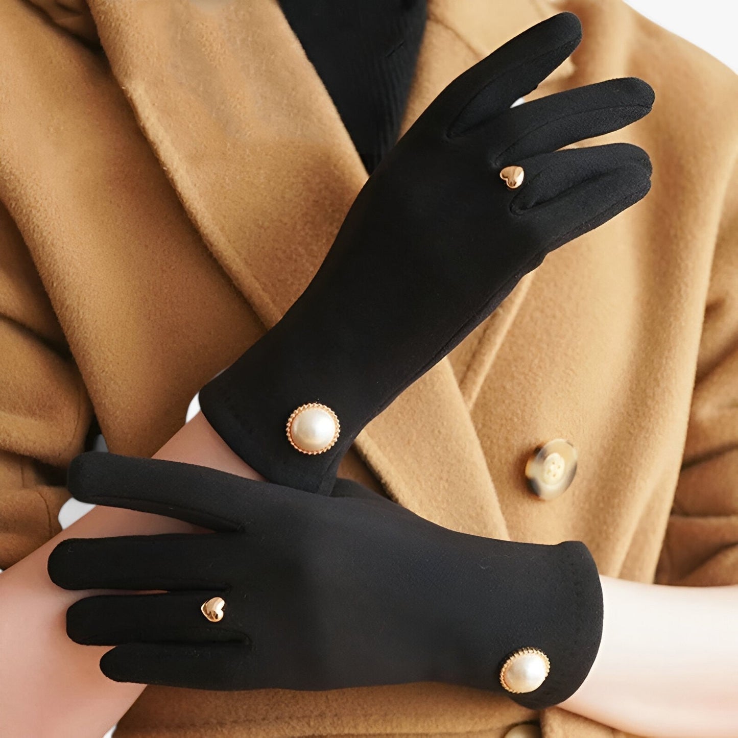 Élégance Pearl Handschoenen – Chic Winterdesign met Luxe Details