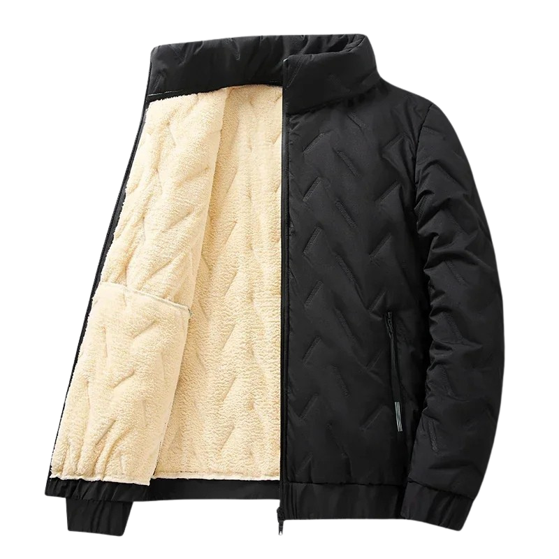 Herenjas – Warme Gewatteerde Jas met Stijlvolle Klassieke Look