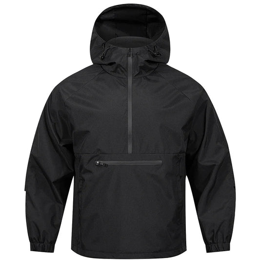 Heren Anorak Jas – Winddichte Softshell Windbreaker met Capuchon