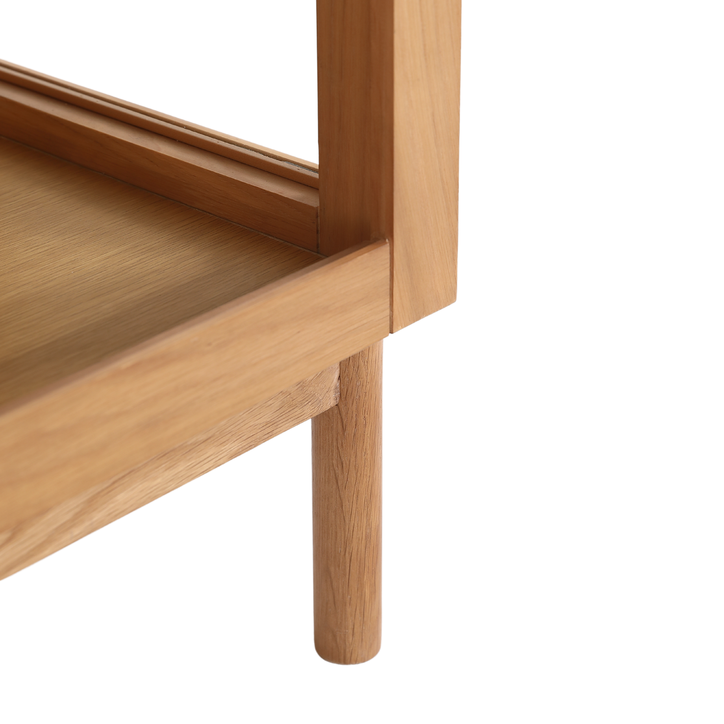 Havana eiken vitrinekast met 2 deuren - 180x40x100 cm