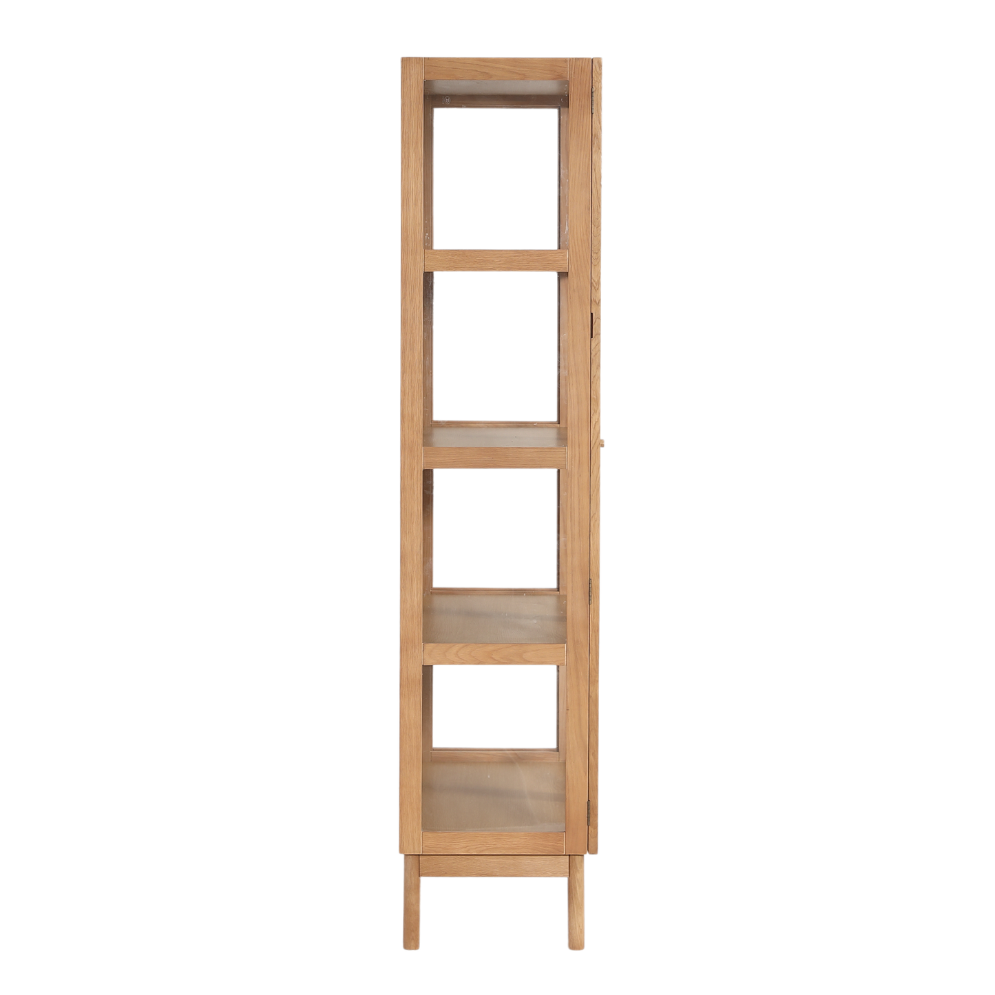 Havana eiken vitrinekast met 2 deuren - 180x40x100 cm