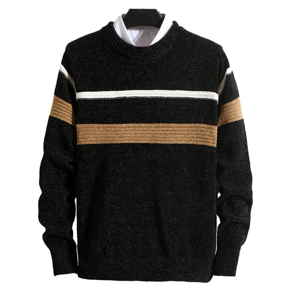 Gestreepte Slim Fit Pullover voor Mannen
