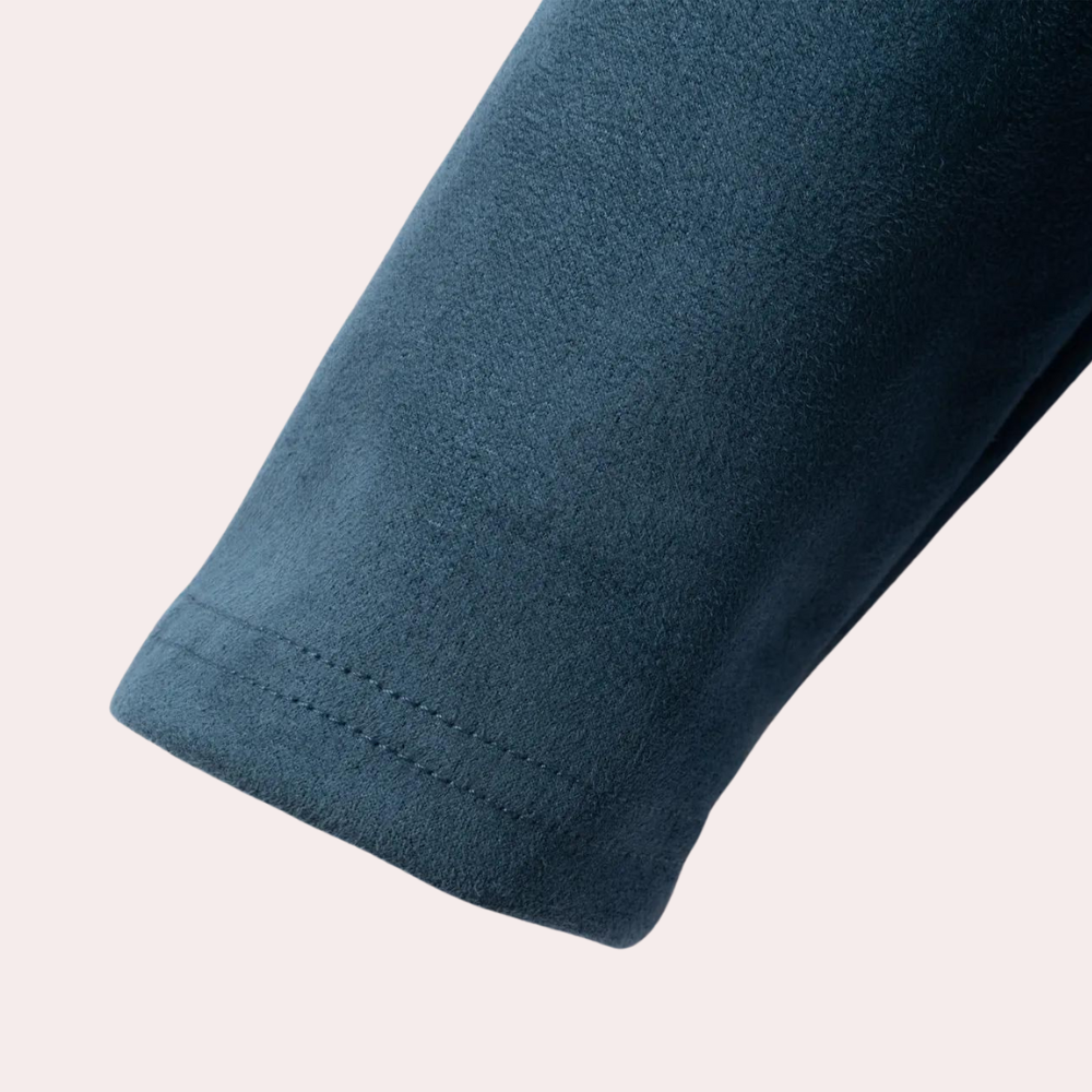 Herentrui met halve rits – Sportieve pullover met strependetail