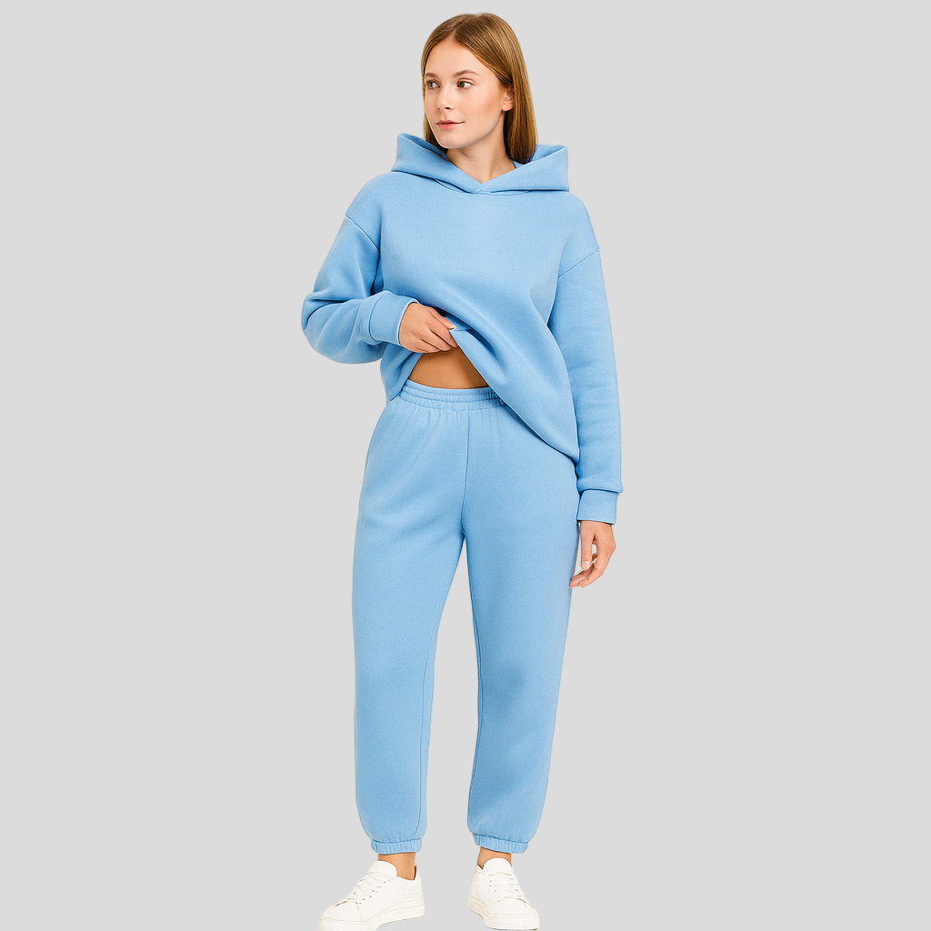 Dames Loungewear Set – Comfortabele Hoodie & Broek