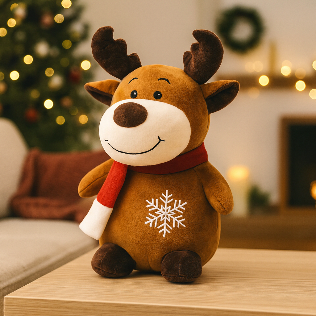 Kerst Pluche Pop – Zachte Sneeuwman & Kerstfiguren Decoratie