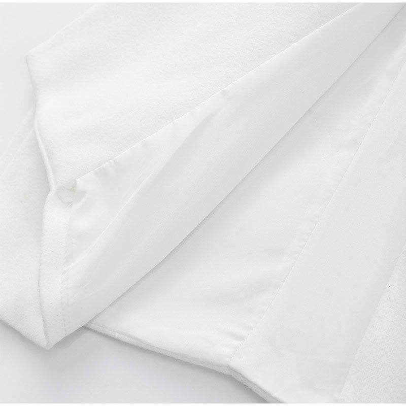 Elegante Lange Damesjas – Stijlvolle Mantel met Split en Ceintuur