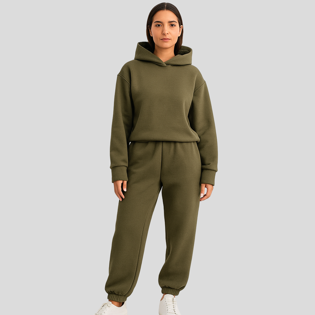 Dames Loungewear Set – Comfortabele Hoodie & Broek