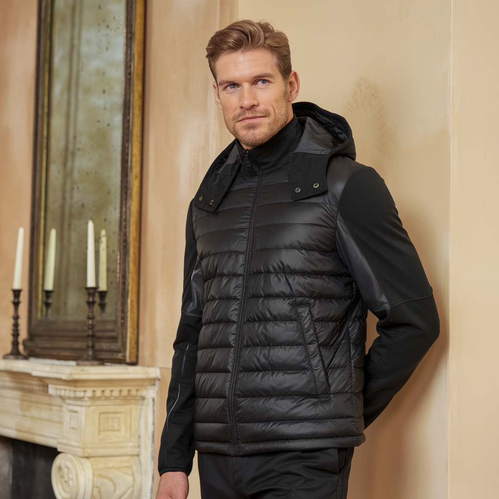 Heren Gewatteerde Winterjas – Warm, Stijlvol & Comfortabel