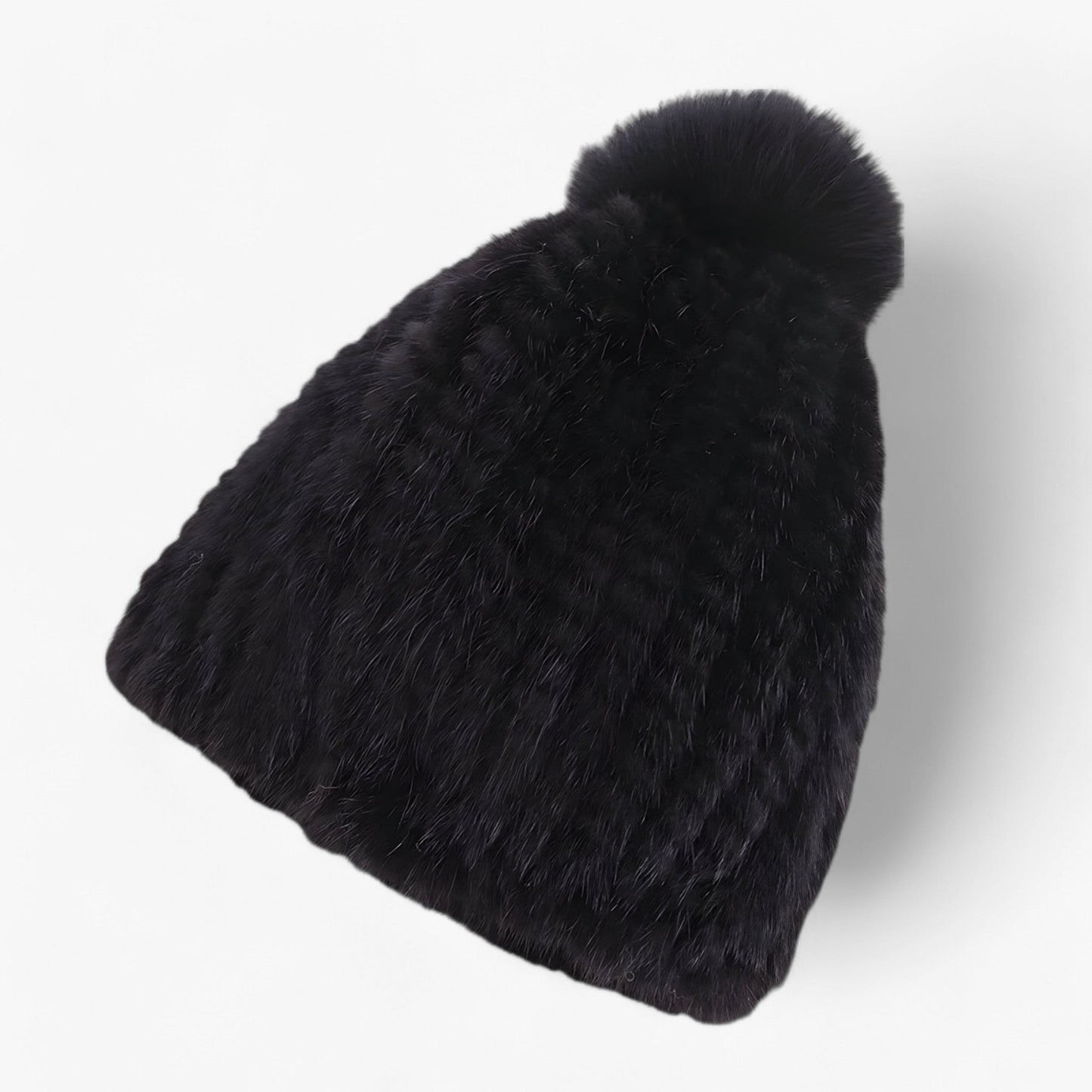 Luxe Pom Beanie – Elegante Wintermuts met Zachte Textuur