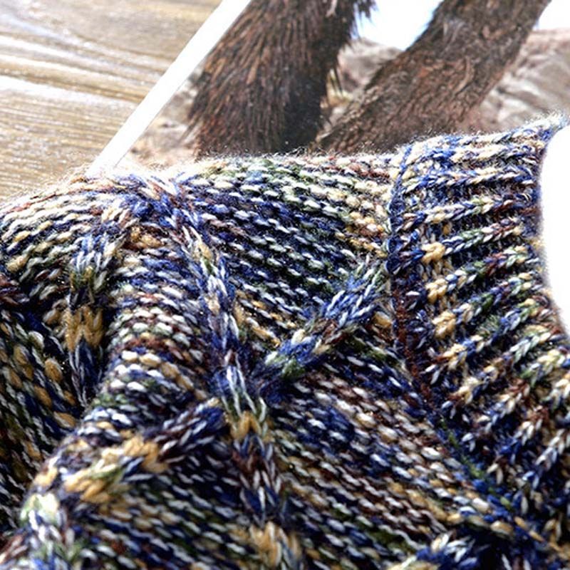 Herentrui met patroon – Warme gebreide trui in vintage stijl