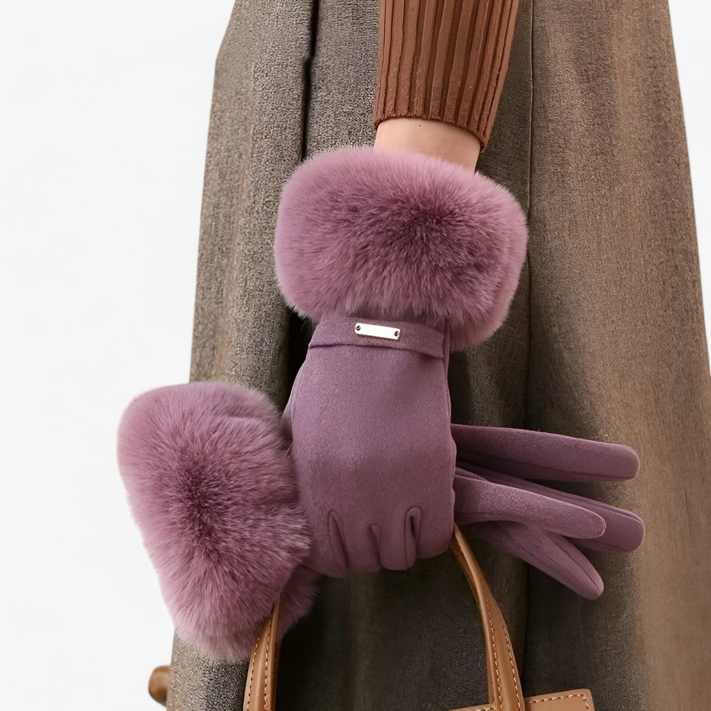 Elegante Dameshandschoenen – Winterdesign met Luxe Manchetten