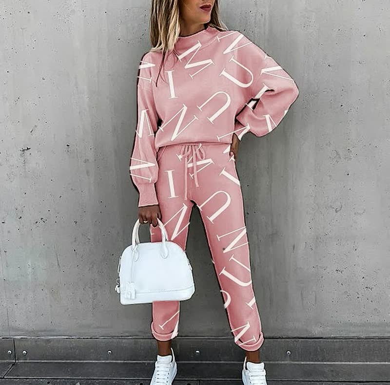 Dames Loungewear Set – Zachte Tweedelige Set met Sterrenprint