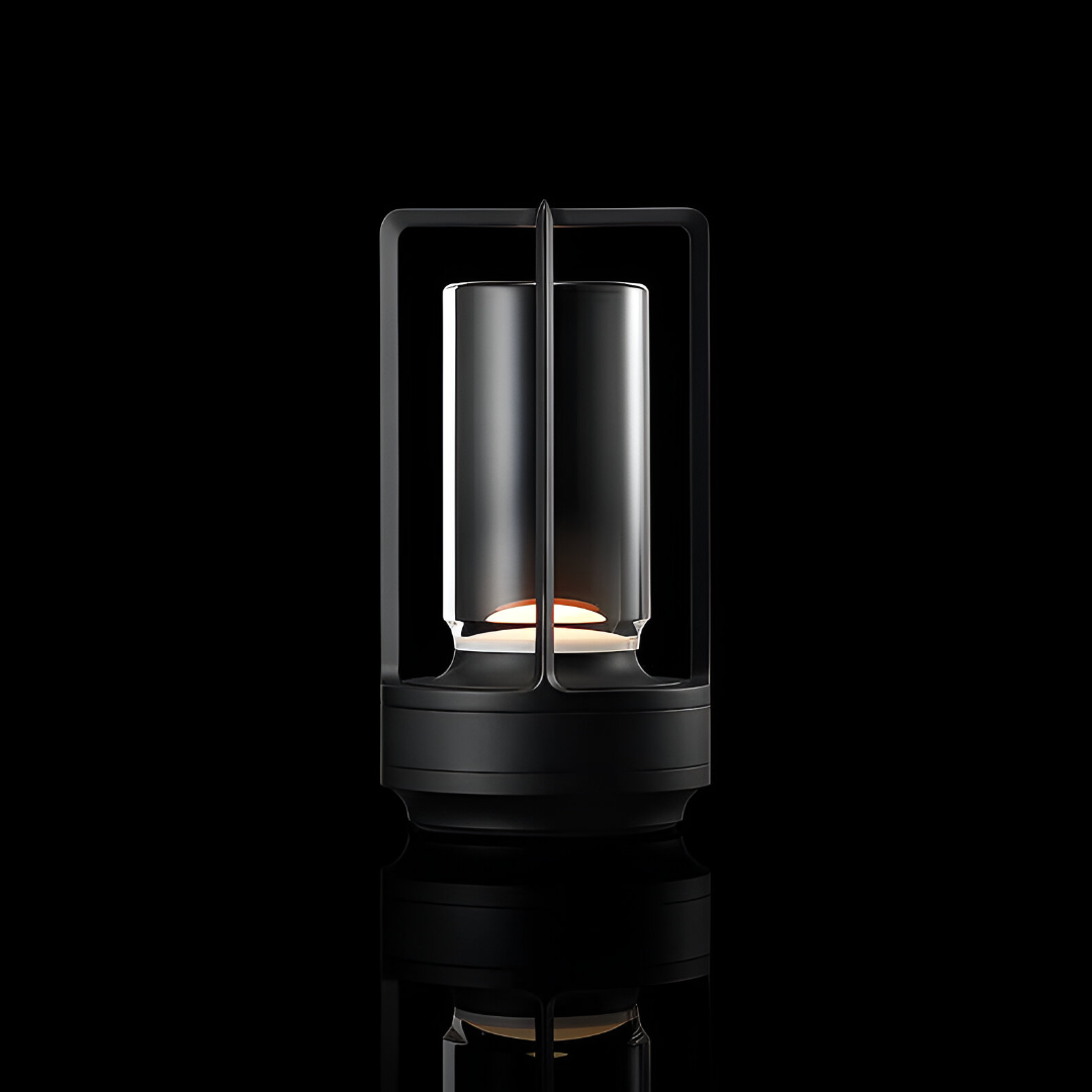 Moderne sfeerlamp – Elegante cilindervormige tafellamp met warm licht