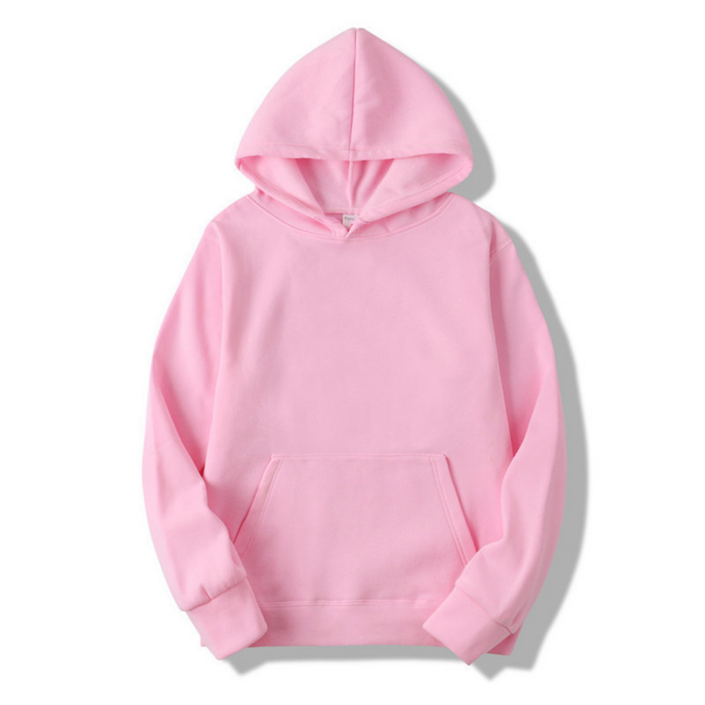 Heren Hoodie Basic met Fleecevoering, Capuchon en Buidelzak - 11 Kleuren