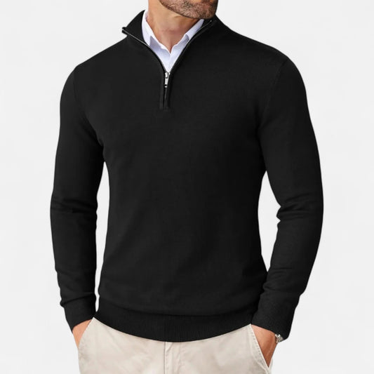 Herentrui met halve rits – Klassieke pullover met moderne pasvorm