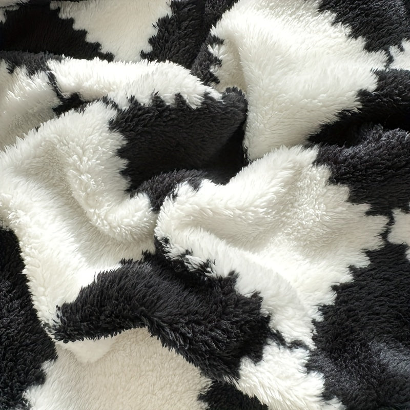 Geblokte fleece deken – Zachte en stijlvolle plaid voor elk interieur