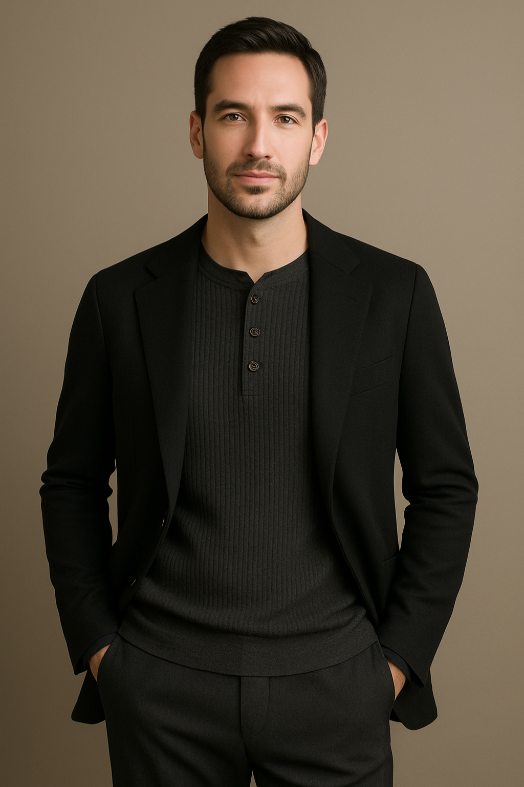 Henley Shirt met Wafelstructuur | Comfortabel Katoen | Casual Herenmode