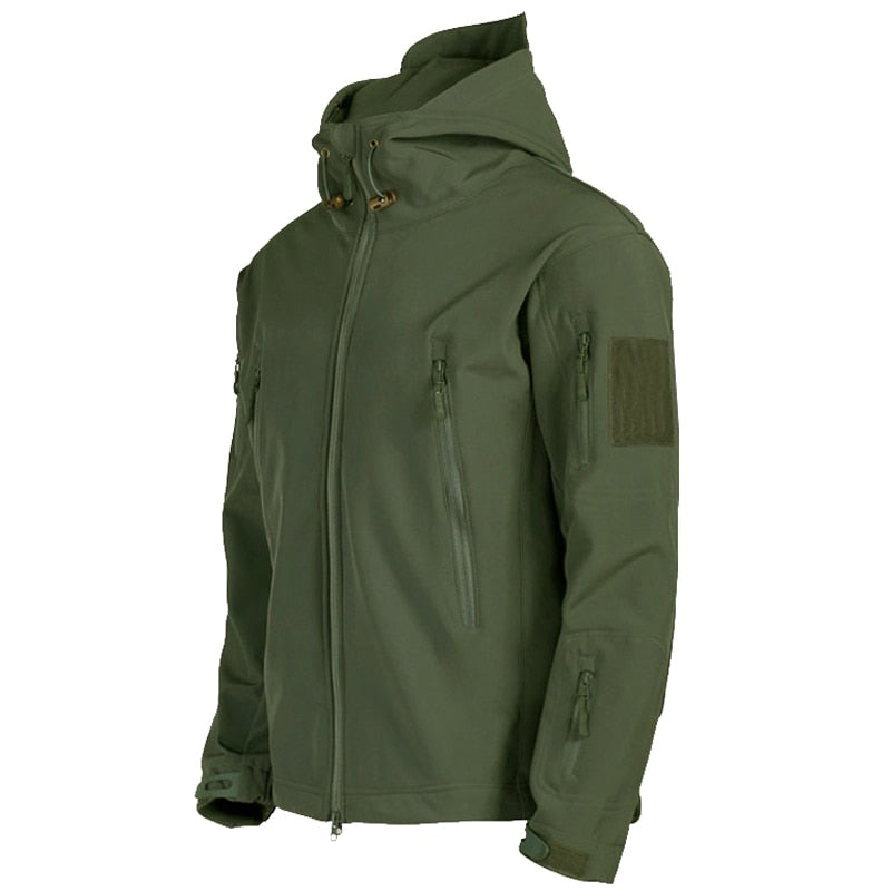 Heren Outdoor Softshell Jas – Tactisch Ontwerp met Capuchon