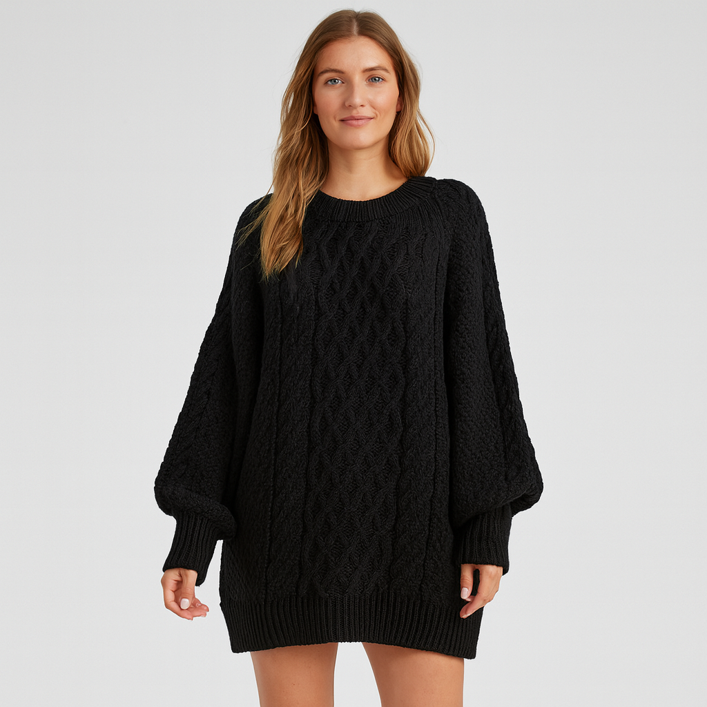 Gebreide Trui Jurk voor Dames – Warm, Stijlvol & Comfortabel