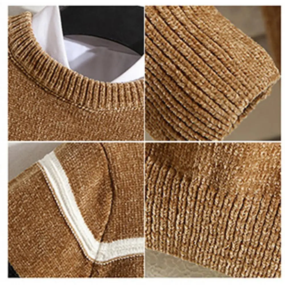 Gestreepte Slim Fit Pullover voor Mannen