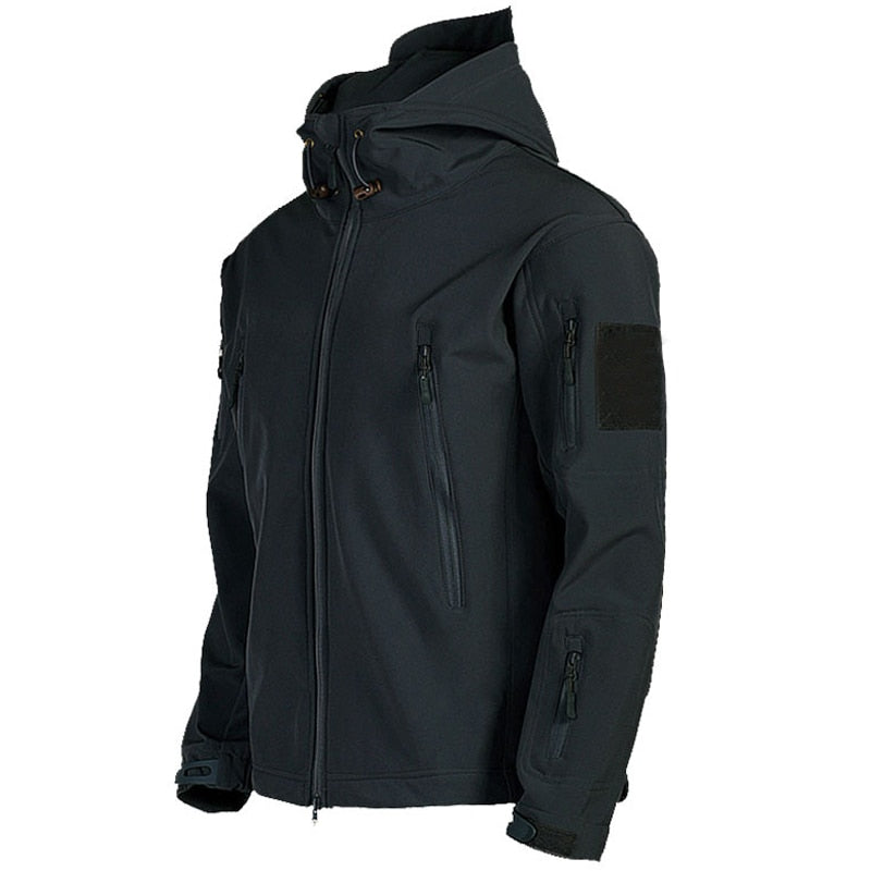 Heren Outdoor Softshell Jas – Tactisch Ontwerp met Capuchon