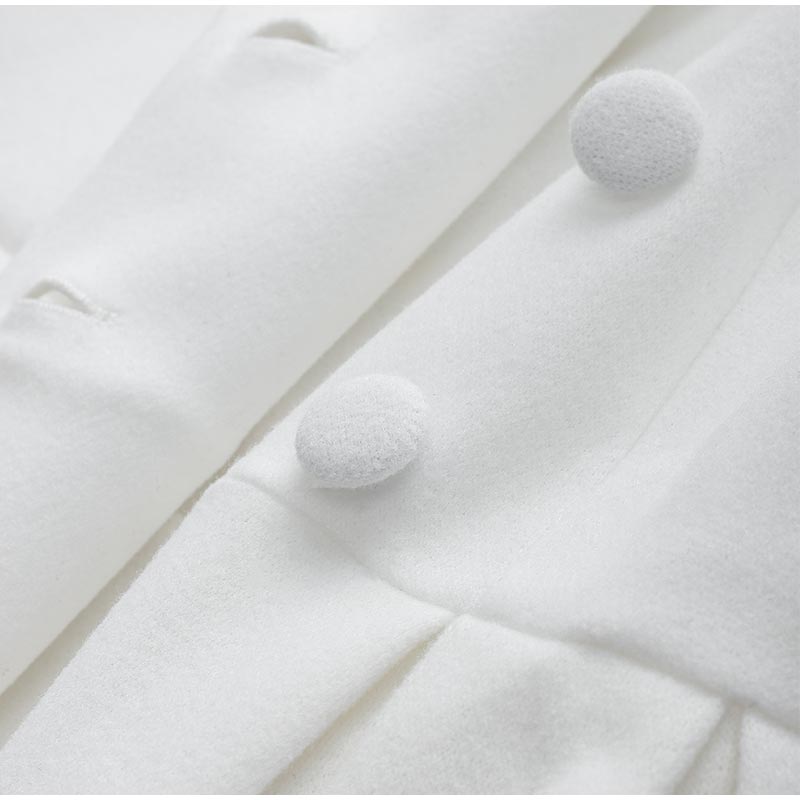 Elegante Lange Damesjas – Stijlvolle Mantel met Split en Ceintuur