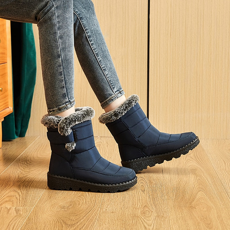 Dames Warme Winterboots – Waterafstotende Laarzen met Antislipzool