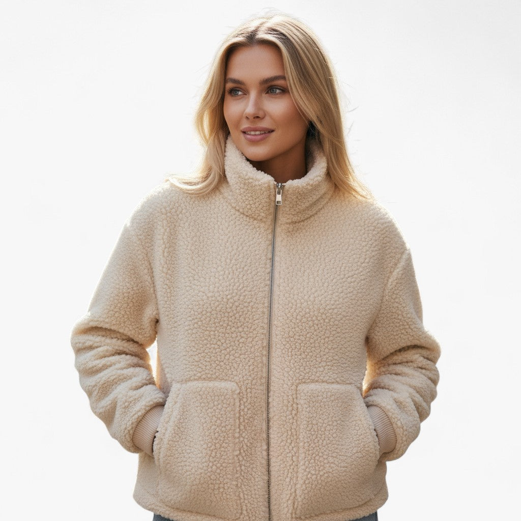 Zachte Fleece Jas voor Dames – Comfortabele en Stijlvolle Winterjas