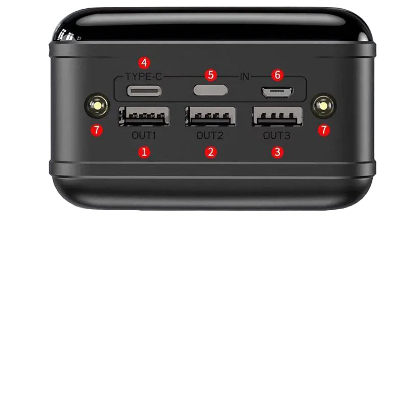 Powerbank 50000mAh – Snelle Draagbare Oplader met LED Display