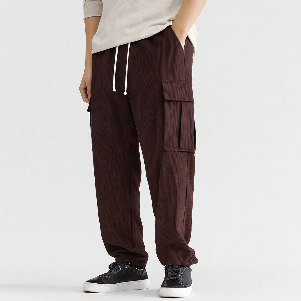 Heren Cargo Joggingbroek – Comfortabele Casual Broek met Zakken