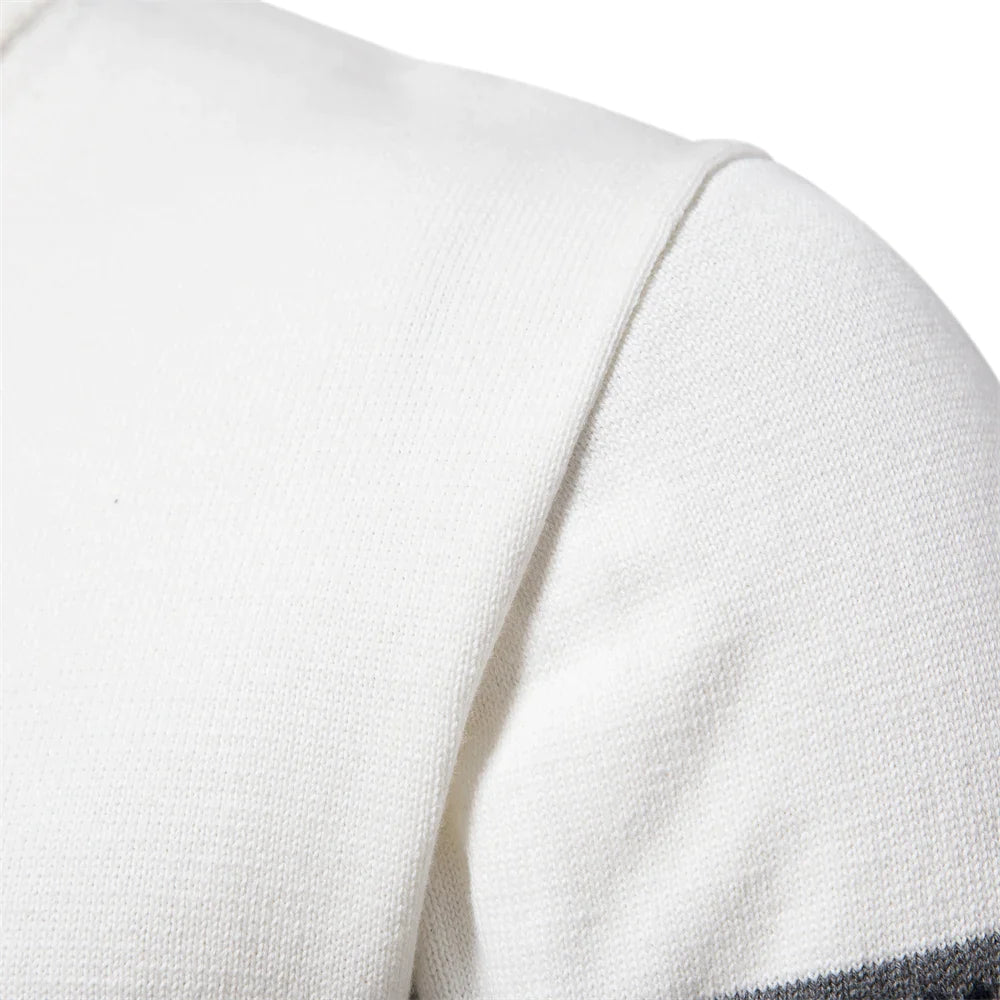 Heren Wintertrui met Half-Rits – Klassiek Gebreid Patroon