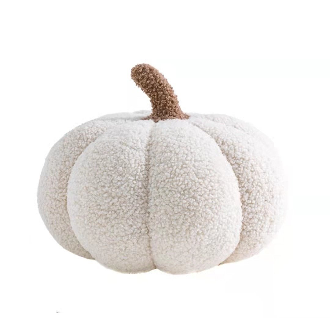 Pluche Pompoen Kussen – Zacht Decoratief Herfstkussen voor Halloween