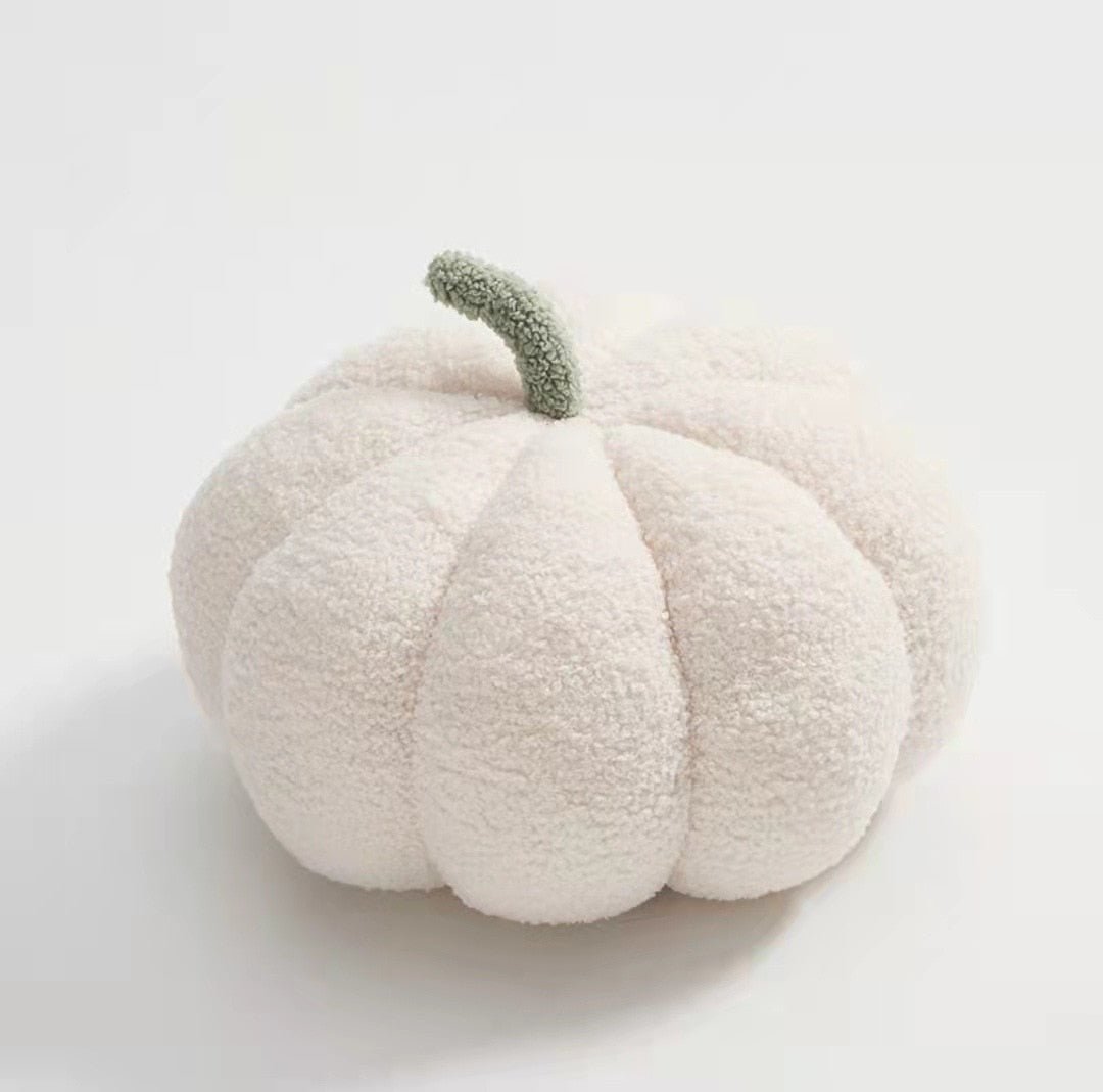 Pluche Pompoen Kussen – Zacht Decoratief Herfstkussen voor Halloween