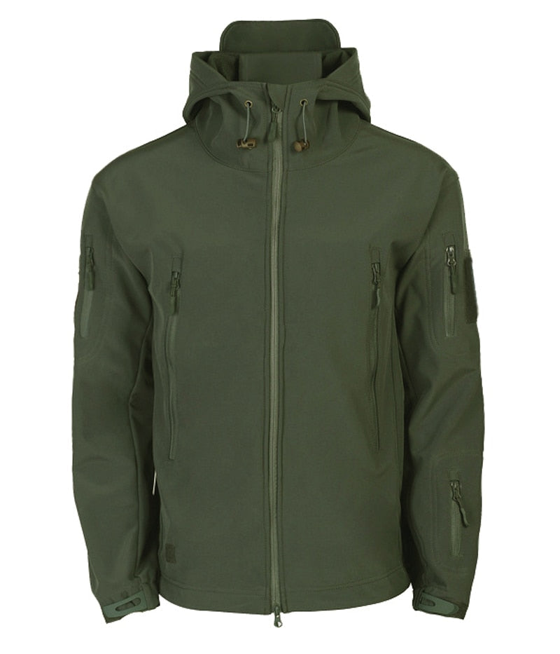 Heren Outdoor Softshell Jas – Tactisch Ontwerp met Capuchon