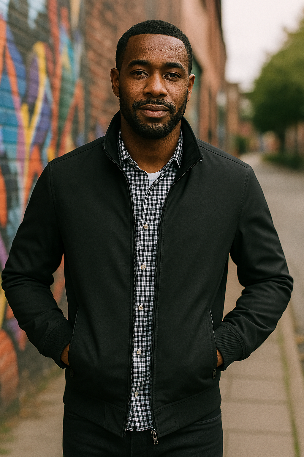 Heren Slim Fit Bomberjack met Rits – Lichtgewicht Voorjaar en Herfst Jas