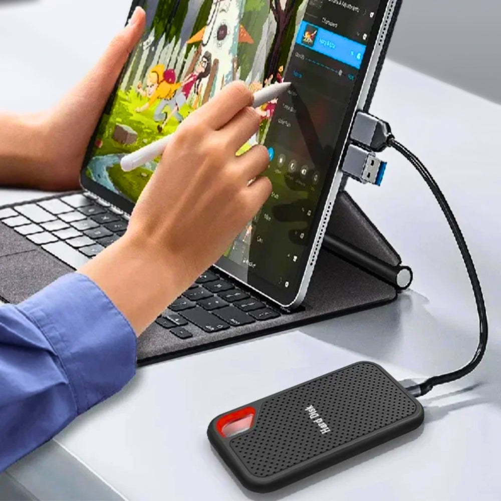 Externe SSD USB 3.1 Type-C – Draagbare Opslag voor Windows & Mac