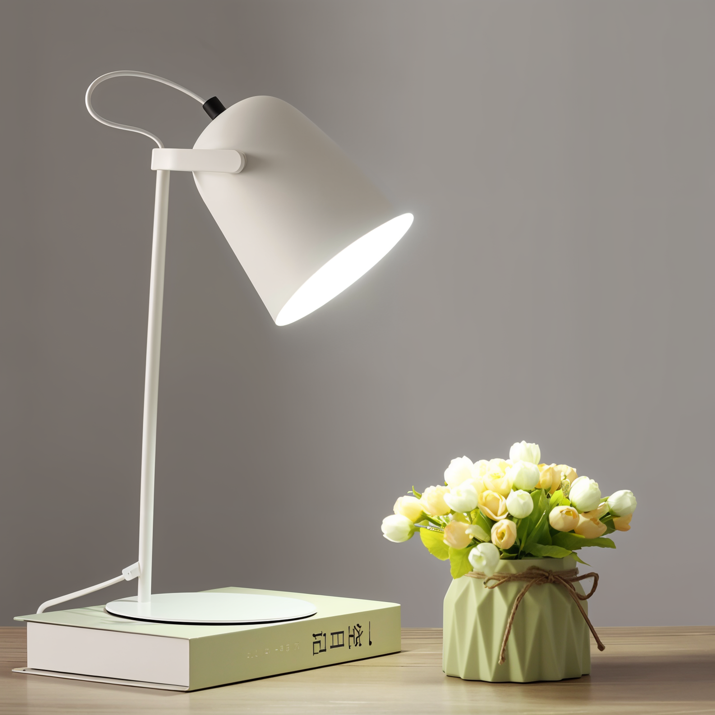 Minimalistische LED Tafellamp – Moderne Bureaulamp voor Sfeer & Werk