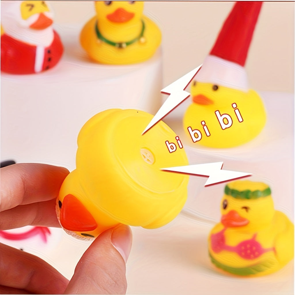 Kerst Eendjes Adventskalender – 24 Mini Rubber Eend Figuren