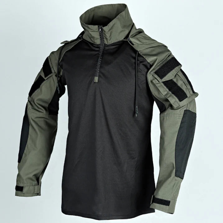 Tactisch Heren Shirt – Outdoor Combat Top met Verstelbare Mouwen