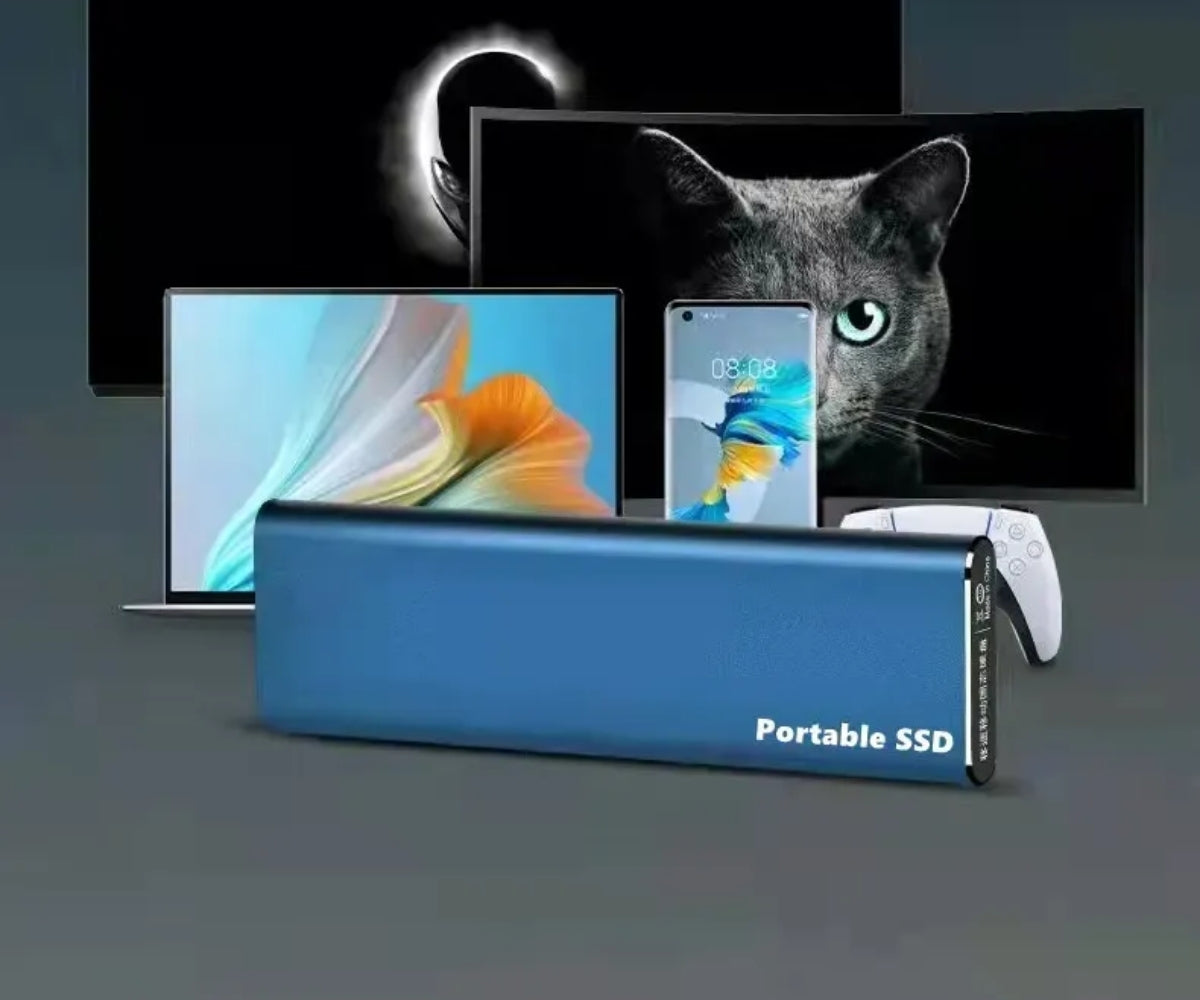 Externe Harde Schijf 4TB USB-C – Draagbare Ultradunne Dataopslag