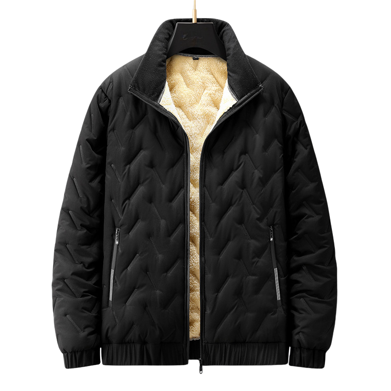 Herenjas – Warme Gewatteerde Jas met Stijlvolle Klassieke Look