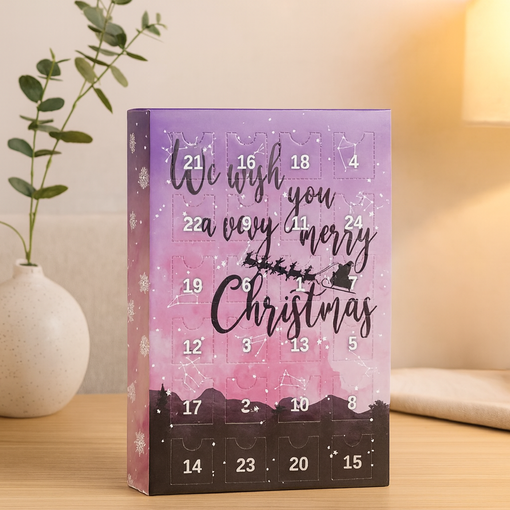 Kristal Adventskalender met 24 Steentjes – Magische Kersteditie