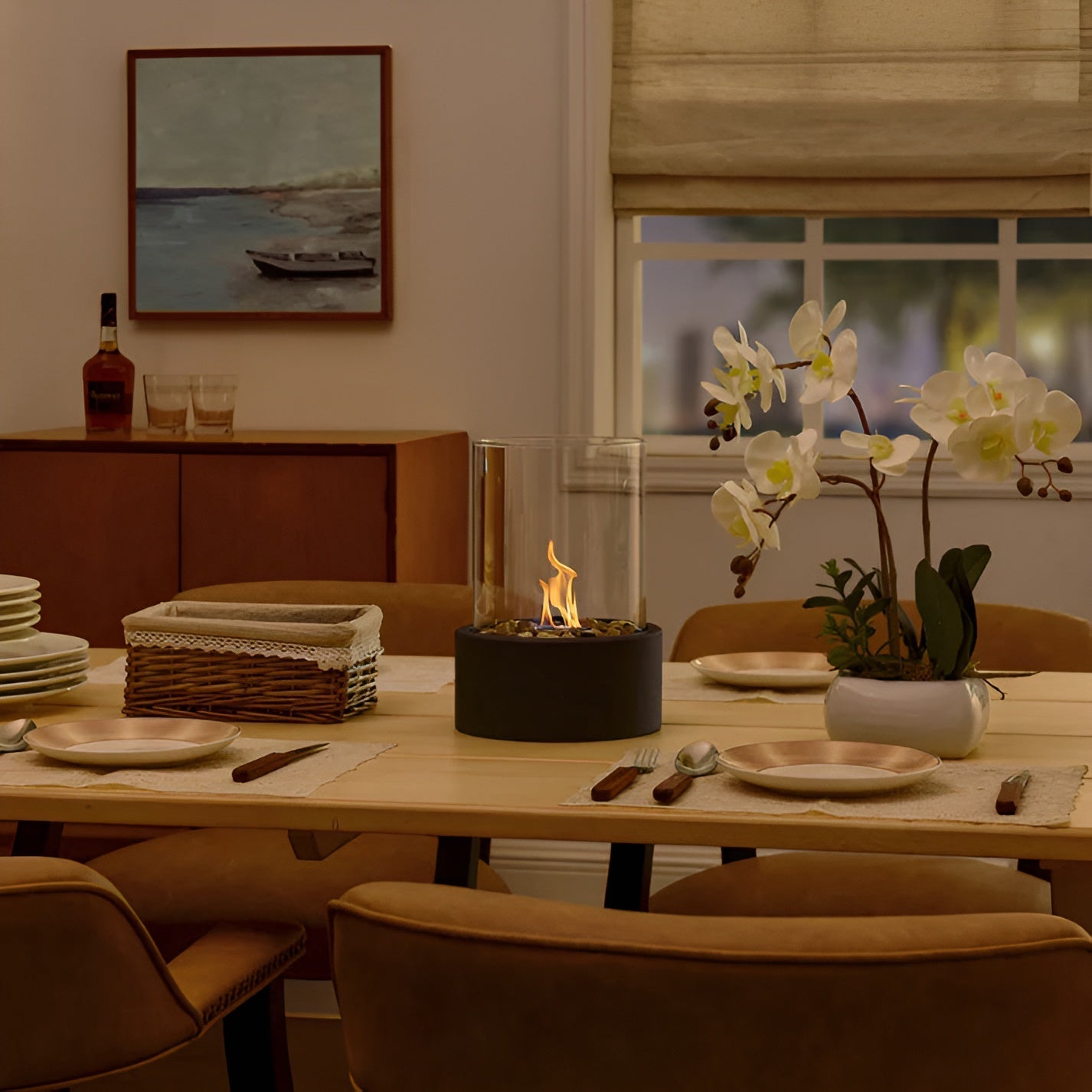 Tafelhaard – Stijlvolle Draagbare Sfeerverwarmer voor Binnen & Buiten