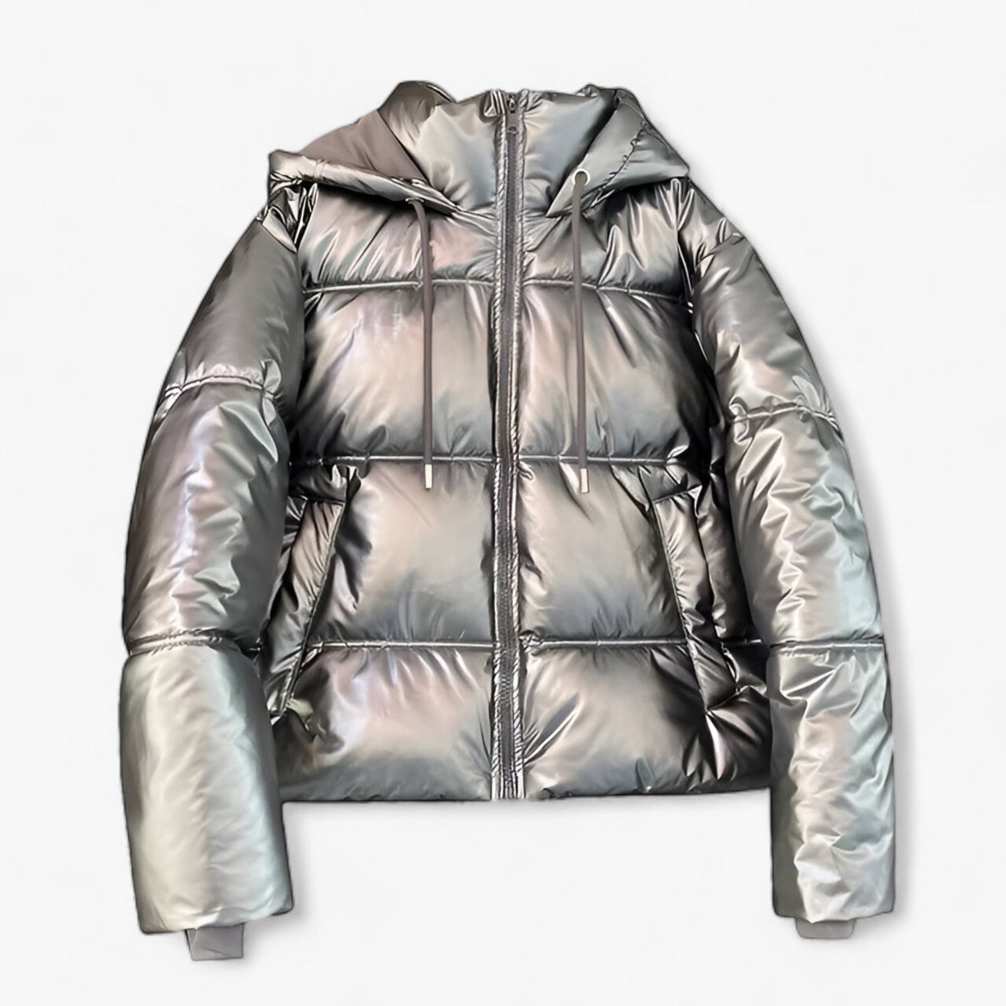 Glanzende Dames Pufferjas – Warm, Licht & Stijlvol voor de Winter