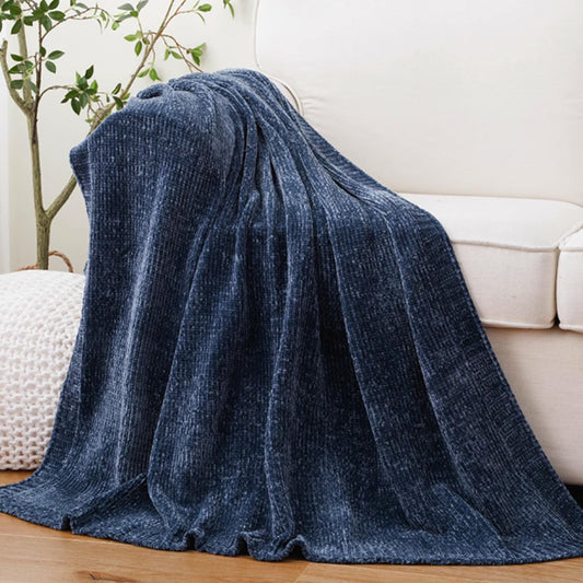 Luxe chenille plaid – Zachte en elegante deken voor elk interieur