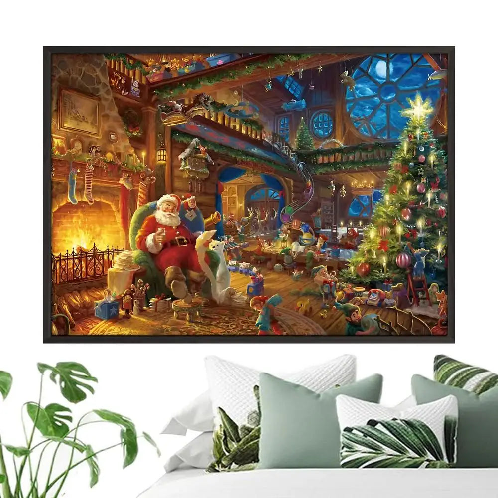 Kerst Puzzel Adventskalender – 1008-Delige Winterdorp Editie