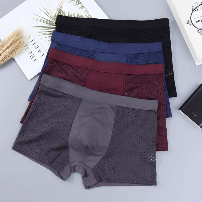 Heren Boxershorts – Naadloze Ademende Onderbroeken in Set