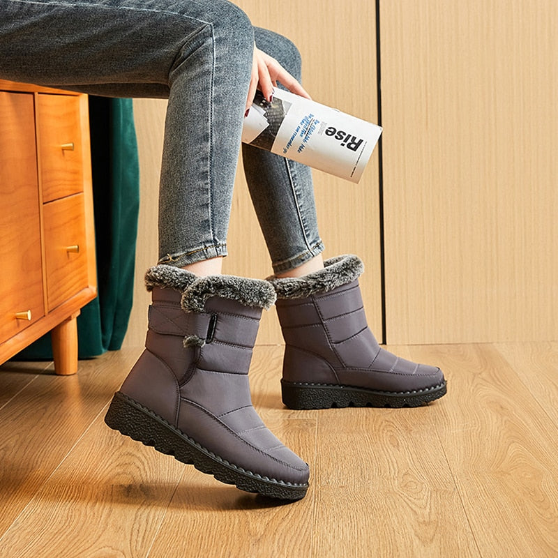 Dames Warme Winterboots – Waterafstotende Laarzen met Antislipzool