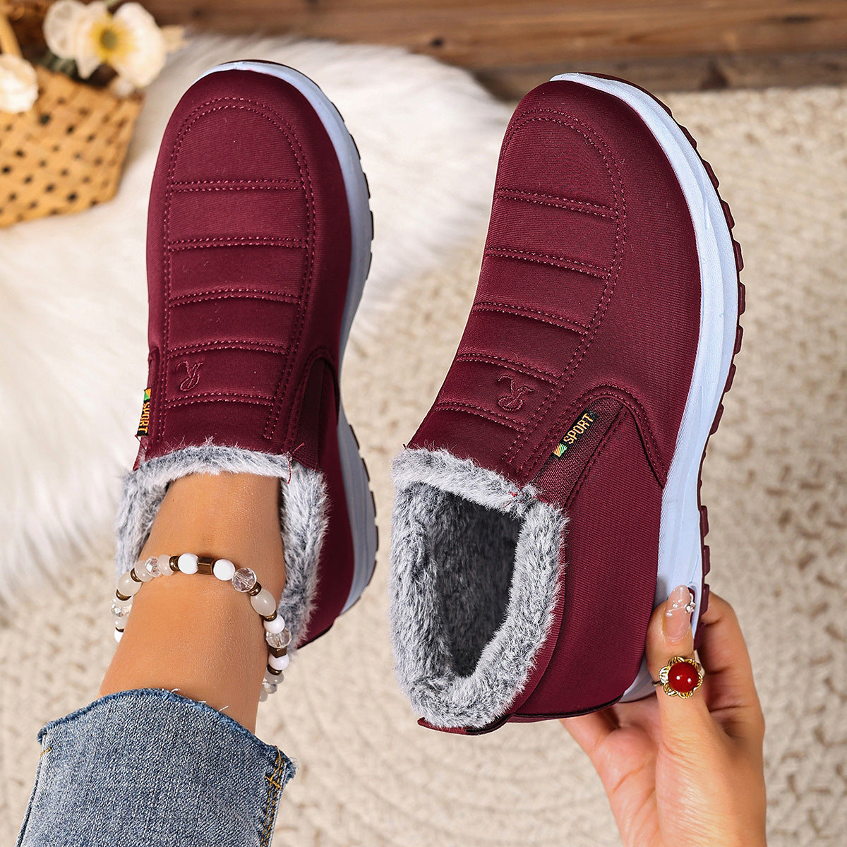 Dames warme winter schoenen – Comfortabel & gevoerd ontwerp